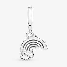 Classic 100% 925 Sterling Silver Beads Rainbow & Cloud Dangle Charms Pendant fit Original Pandora Bracelets Women DIY Jewelry 2024 - buy cheap