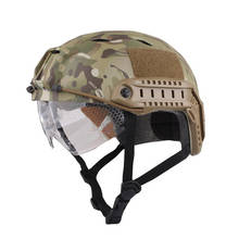 Тактический чехол для шлема с очками, легкий защитный армейский шлем для прыжков в стиле пейнтбола и военных игр, аксессуары для охоты 2024 - купить недорого