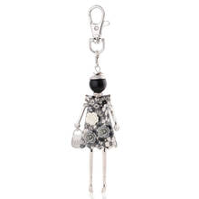 Women Key Chain Fashion Girl Flower Keychain Bag Charm Pendant Lovely Gift Wholesale 2024 - buy cheap