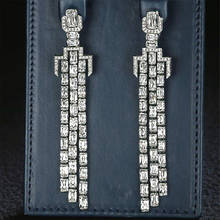 Godki brincos geométricos femininos de borla, joias de gota para casamento boêmios, joias femininas da moda, 2020 2024 - compre barato