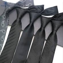 Luxury Mens Tie 8CM Color Black Striped Solid Floral Silk Neckwear Jacquard Woven Neck Ties For Men Formal Wedding Party Necktie 2024 - buy cheap