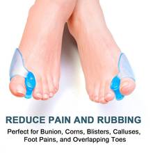 New 2Pcs Big Toe Separator Bone Corrector Straightener Protector Foot Fingers Bunion Feet Adjuster Silicone Gel Massager C4N6 2024 - buy cheap