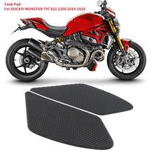 Защитная накладка на бак мотоцикла, защита на колено для DUCATI MONSTER 797 821 1200 2014-2020 2024 - купить недорого