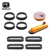 5 Styles Cake Ring Set Plastic Perforated Egg Tart Mold French Dessert Mould Fruit Cookies Form Kitchen Baking Pastry Tools 2024 - buy cheap