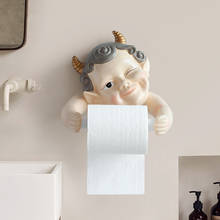 Soporte de papel higiénico con diseño de hada para pared, portarrollos de pañuelos, caja de pañuelos con soporte de montaje en pared, dispensador de papel higiénico 2024 - compra barato