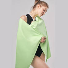 Sports towel Beach towel with Net Microfiber Fabric Mesh Bag Quick-drying Travel Blanket Swimming Camping Yoga Mat 76*152cm 2024 - buy cheap