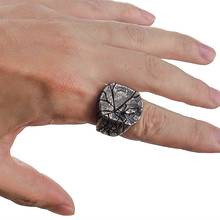 ANGELADY 1PC Retro Vintage  Men's Novelty Broken Crack Signet Ring Cool Fashion Jewelry 2024 - buy cheap