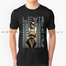 Camiseta blanca y negra para hombre y mujer, camisa de Levi Rivai Rivaille Ackerman Snk Shingeki No Kyojin Aot Attack On Titan Manga, N.3 2024 - compra barato