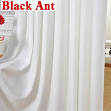 Cortinas brancas puras modernas com jacquard, cortinas de janela para sala de estar, quarto, tule puro x256 #4 2024 - compre barato