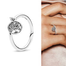 925 prata esterlina pan anel simples árvore da vida anel para festa de casamento feminino presente moda jóias 2024 - compre barato