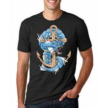 T camisas homens magikarp gyarados design impressão digital 100% 180 gsm penteado algodão casual personalizado 2024 - compre barato