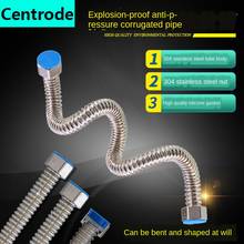304 stainless steel corrugated pipe high pressure explosion-proof water heater inlet hose basin toilet connection outlet pipe 2024 - buy cheap