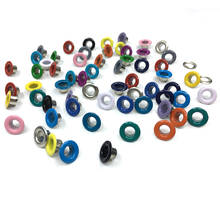 Juego de 100 ojales de Metal de 5mm, 17 colores, botones de hebilla para zapatos de artesanía de cuero, etiquetas de bolsa y cinturón, remaches de ropa 2024 - compra barato