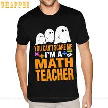 Camisetas do professor de matemática, dia das bruxas, você não pode me assustar, 5xl para homens, camisetas bonitas 2024 - compre barato