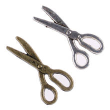 1:12 doll house Miniature Simulation Mini Metal Scissors Model Toys 1.7*0.8cm 2024 - buy cheap