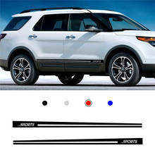 For Ford Explorer Car Side Stripes Skirts Graphics Sticker Decals Racing Sport Stickers Vinyl 1 pair（L+R） 2024 - buy cheap
