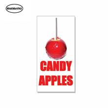 HotMeiNi 13cm x 6.7cm for Candy Apples Food Fair Restaurant Funny Car Stickers Vinyl Helmet JDM RV VAN Car Accessories 2024 - buy cheap