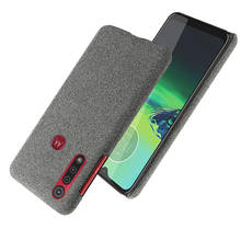 Capa fina de textura de pano, capa para motorola one macro g8 play, capa ultrafina antiderrapante para moto one macro g8 play g8plus 2024 - compre barato