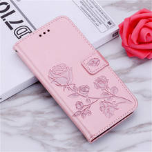Flower Leather Case For Samsung Galaxy M21 Flip Case Card Slots Wallet Case For Samsung M21 M215F M 21 3D Rose Phone Funda Coque 2024 - buy cheap