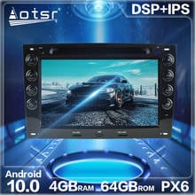 Aotsr-reproductor Multimedia con Android 10,0 y navegación GPS para Renault, autorradio estéreo PX6 con 4 + 64G, DSP, vídeo, DVD, para Renault Megane 2003 - 2009 2024 - compra barato