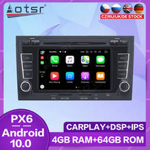 Radio Multimedia con GPS para coche, reproductor con Android, pantalla HD, Audio estéreo, Carplay, para Audi A4, 2003, 2004, 2005, 2006, 2007- 2012, PX6 2024 - compra barato