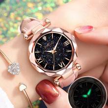 Relógio feminino casual e da moda, relógios com estrelas do céu estrelado, melhor presente, preço baixo, dropshipping, 2020 2024 - compre barato