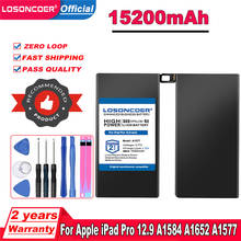Losoncoer 11520mah a1577 tablet bateria para apple ipad pro 12.9 a1584 a1652 a1577 baterias de substituição 2024 - compre barato