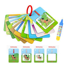 3 Types Reusable Water Drawing Learning Card & 1 Magic Pen Recognize Painting Board Educational Toys for kid English Learning 2024 - buy cheap
