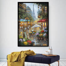 Landscape Street View Scenes Canvas Oil Painting Abstract Home Decor Wall Picture For Living Room Decoration Picture Unframed 2024 - buy cheap