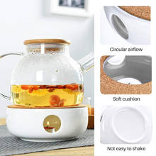 White Warm Tea Stove Ceramic Porcelain Heating Furnace Warmer Candle Heater Ceramic White Teapot Heater11 2024 - buy cheap