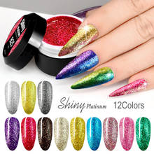 Гель-лак VENALISA для дизайна ногтей с блестками и жемчугом, суперцветные Кристальные краски, стразы, отмачиваемый Платиновый УФ-светодиодный Гель-лак для ногтей 2024 - купить недорого