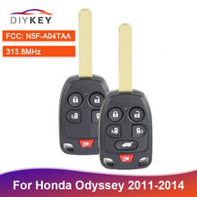 DIYKEY-mando a distancia de 313,8 MHz FCC ID: N5F-A04TAA, para Honda Odyssey 2011, 2012, 2013, 2014, 4 + 1, 5 + 1, 5 / 6 botones 2024 - compra barato