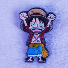 Macaco d luffy pin japonês joias mangá 2024 - compre barato