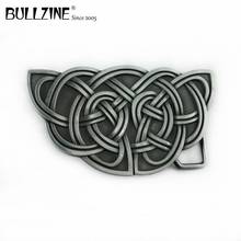 Bullzine Wholesale zinc alloy western celtic knot belt buckle pewter  finish FP-03390 LUXURIOUS cowboy jeans gift belt buckle 2024 - buy cheap