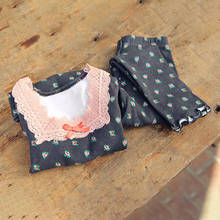 Roupa infantil feminina com estampa de flores, blusa de manga longa + calças, camiseta e pijama para meninas de 1 a 8 anos, conjunto de roupas macias 2024 - compre barato