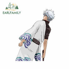 EARLFAMILY 13cm x 10cm For GINTAMA Car Stickers Sunscreen Decal Campervan Waterproof Auto Air Conditioner Decoration 2024 - buy cheap