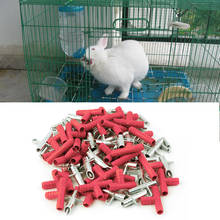 30pcs Automatic Rabbit Nipple Water Drinker Stainless Steel Plastic Waterer Poultry Feeder Bunny Rodent Mouse Drinking Fountains 2024 - buy cheap