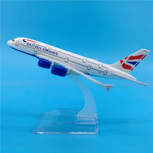 16CM concorde Plane 1:400 Scale British Airline airways Diecast A380 airplane model with base landing gear Metal aircraft displa 2024 - buy cheap