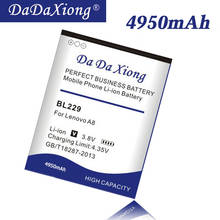 DaDaXiong-batería BL229 de alta capacidad para teléfono móvil, Original, 4950mAh, para Lenovo A8, A808T, A806 2024 - compra barato
