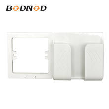 EU Standard Cassette Universal Wall Phone Bracket Holder For Wall Switch And Socket At Rear Window White For Huawei Xiaomi 2024 - buy cheap