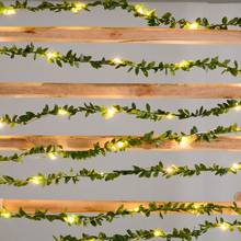 USB Powered 2M/3M/5M/10M Leaf Ivy Garland Holiday Lamp Copper Wire LED Fairy String Lights For Christmas Wedding Party Art Decor 2024 - buy cheap