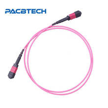 12 ядер MPO волоконный патч-кабель OM4 UPC Перемычка женский патч-корд Многомодовый Соединительный кабель 3 метра 2024 - купить недорого