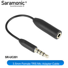 Saramonic SR-UC201 3.5mm TRS (Female) Microphone Adapter Converter Cable to TRRS (Male) for iPhone & Android Smartphones 2024 - buy cheap