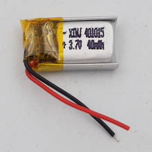 Xinj 3.7v 40mah li bateria de polímero li-ion 401015 para condução gravador bluetooth mp3 mp4 diy assista alto-falante fones de ouvido gps sat nav 2024 - compre barato