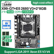 X99 GT motherboard set Combo Xeon E5 2680 V3 LGA2011-3 CPU 2pcs * 8GB 2133MHz DDR4 Desktop Memory 2024 - buy cheap