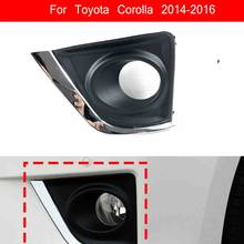 Fog Light Cover For Toyota Corolla 2014 2015 2016 Fog Lamp Shell Vent Car Front Bumper Grille Driving Lamp Cover 2024 - buy cheap
