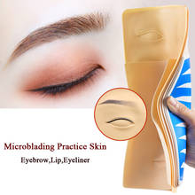 Permanent Makeup Supplies Tattoo Training Practice Fake Skin Blank Eye Lips Face for Microblading Tool Tattoo Machine Beginner 2024 - buy cheap