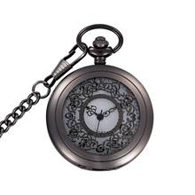 Vintage steampunk oco padrão retro quartzo bolso relógio colar senhoras menina melhor presente de natal 2024 - compre barato
