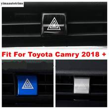 Danger Hazard Warning Lights Lamps Switch Button Decoration Cover Trim Fit For Toyota Camry XV70 2018 - 2022 Stainless Steel 2024 - buy cheap