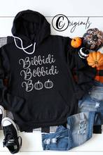 art Bibbidi Bobbidi Boo Halloween Pumpkin Hoodie Pullovers unisex 100% cotton Women Graphic Hoody Sweatshirts top jumper hoodies 2024 - buy cheap